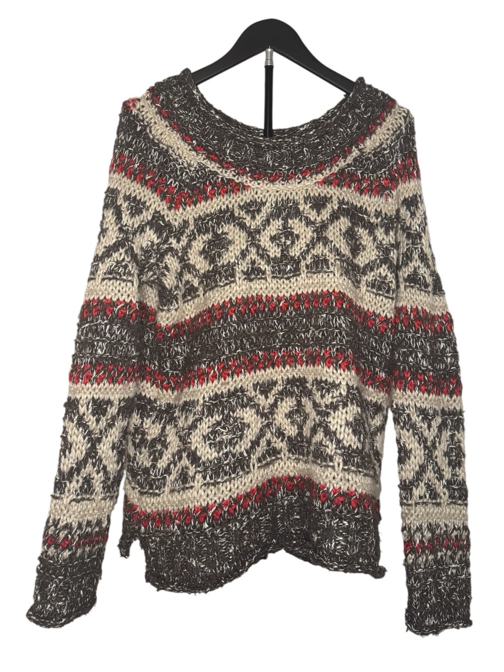 Free People Women’s Fair Isle Chunky Knit Sweater
